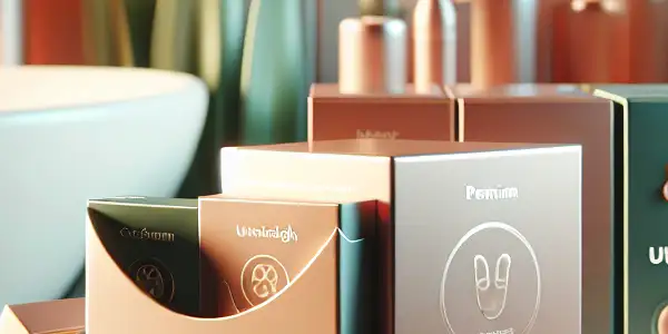 A modern bathroom display featuring premium condom brands Durex and Okamoto, emphasizing safety and informed choices.