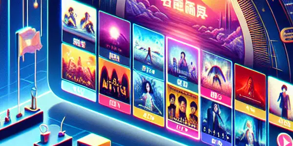 A modern digital interface showcasing premium Japanese adult films with secure payment symbols in a cozy, inviting atmosphere.