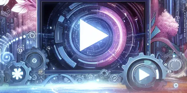 A futuristic digital landscape illustrating "Smooth AV Tags" with vibrant colors, sleek interfaces, and cultural elements.